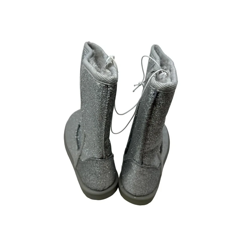 Cherokee Silver Glitter Boots Kids Size 13